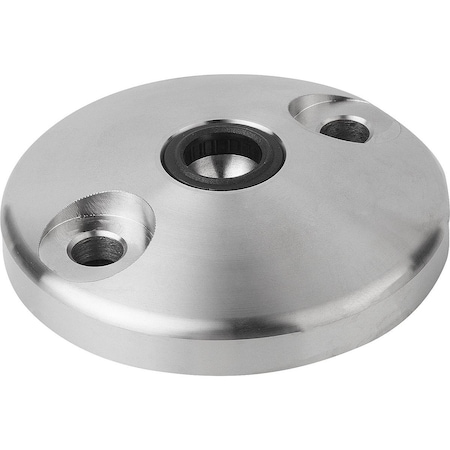Kipp Plate Anti-Slip Plate, Form:D Stainless Steel, D=100 K0416.41002